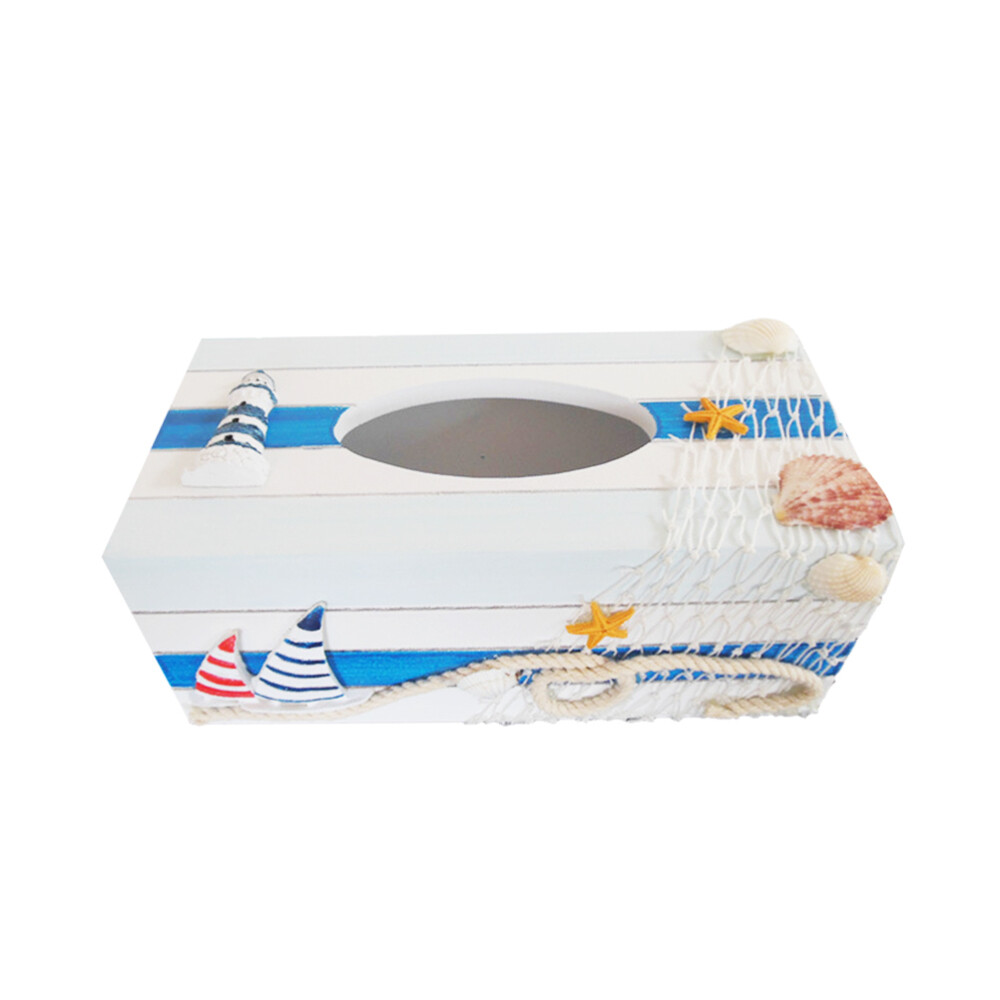 Coastal Tissue Container Toilet Paper Cover Cat Proof Rectangle eBay