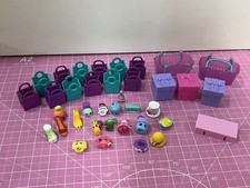Large Shopkins Lot Moose Shoes Stapler Cups Hats Carriers Bags Etc