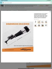 Front Left Air Suspension for 2013 s550 drivers side front still in box