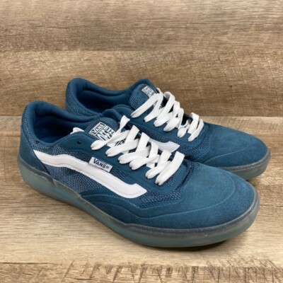 VANS Ave Ultimate Teal Blue Suede Skateboard Sneakers Men's 7 Women's 8.5 NEW