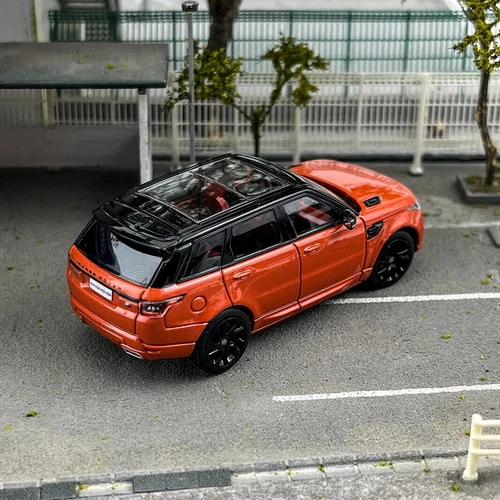 WHELART 1/64 Scale Land Rover Range Rover Sport 2018 Orange Diecast Car Model - Picture 4 of 5