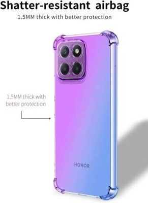 ESTH® Custodia Silicone Liquido per Honor 70 con Protezione Anti-Germi e Fodera in Microfibra, Cover in Silicone a Antiurto 360°, Azzurro