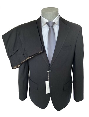 Confitalia Herren Kleid, dunkelgrau DROP 6 schmal gestreift, A/I-Kragen, 70% Rabatt