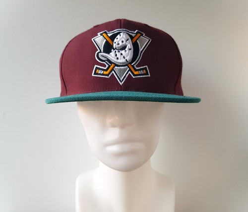 Anaheim Mighty Ducks Mitchell & Ness 20 Year Snapback Hat 1993 -2013 Vintage Cap - Picture 7 of 12