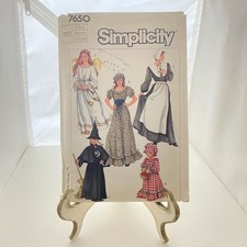  7650 Simplicity Misses Girls maid witch angel Costumes Sewing Pattern Size M