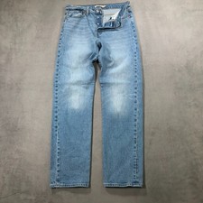 Levis Jeans Womens 28 x 30 Wedgie Straight Blue High Rise Button Fly Denim