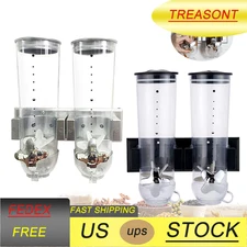 Cereal Dispenser Rice Grain Dry Food Container Storage Wall Mounted Kitchen Box