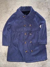 Children's Double-Breasted Navy Blue Coat Long Sleeve