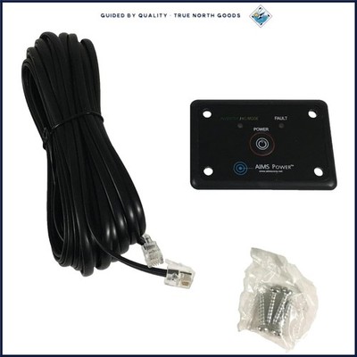 Power Inverter Remote Switch with Flush Mount Design and Fault Indicators