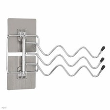 HOMOTEK Swivel Towel Rack Adhesive Stainless Steel 1 Pack, Chrome