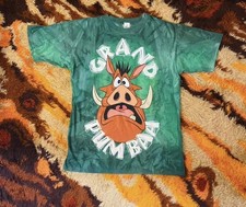 Vintage 90s Pumbaa Disney Store Lion King T Shirt Tie Dye Tee One size XXL 2X