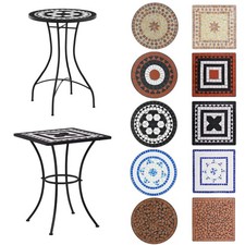 Bistrotisch mit Mosaik-Tischplatte Balkontisch Gartentisch Tisch Couchtisch