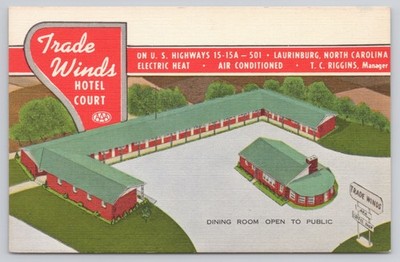 Tradewinds Hotel Court Coffee Shop Laurinburg, North Carolina 