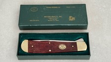 Moore Maker Liner Lock Pocket Knife 5206LLU Red Bone Trapper 4.5" - NEW with Box