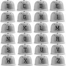 Mstrds Letter Snapback Cap C3 Master Dis ABC Cap Letters Alphabet Hat Md
