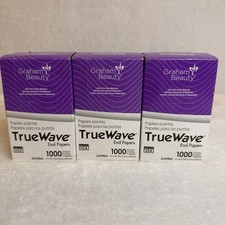 Graham Beauty True Wave Jumbo End Wrap Papers 1000ct. 4"X 2.5" Lot of 3 Boxes
