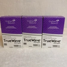 Graham Beauty True Wave Jumbo End Wrap Papers 1000ct. 4"X 2.5" Lot of 3 Boxes