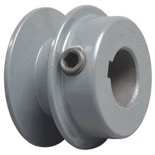 3/4 In Fixed Bore 1 Groove V-Belt Pulley 3.15 In Od, Bk3034