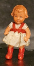 Vintage Antique Edi Celluloid Jointed Doll 3" German