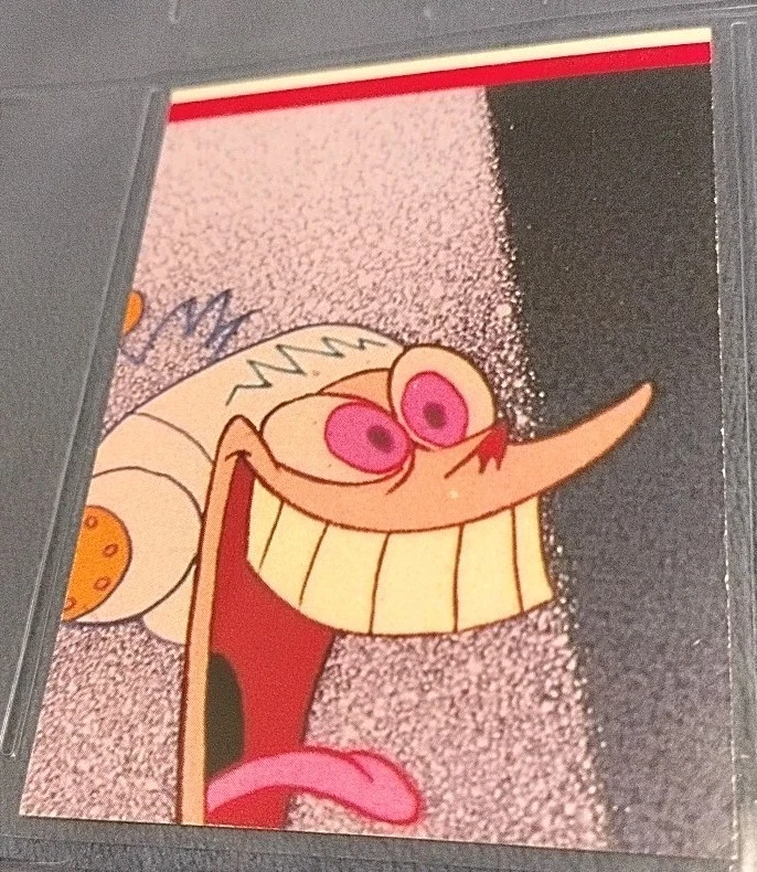 😯💫PERFECT MINT 1993 Topps Nickelodeon Ren & Stimpy WRESTLEMANIACS! #9. 1 OWNER - Image 3 of 3