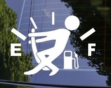 Empty Gas Gauge Vinyl Car Decal Sticker For Daily Driven 4 Decal