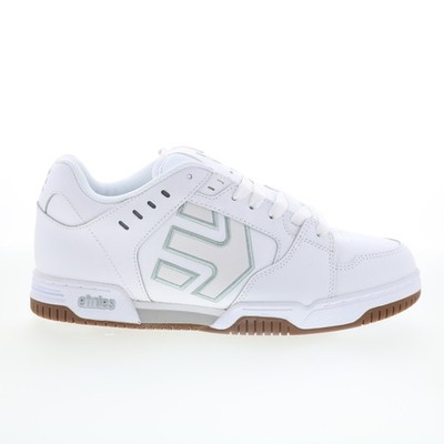 Etnies Faze 4101000537105 Mens White Suede Skate Inspired Sneakers Shoes