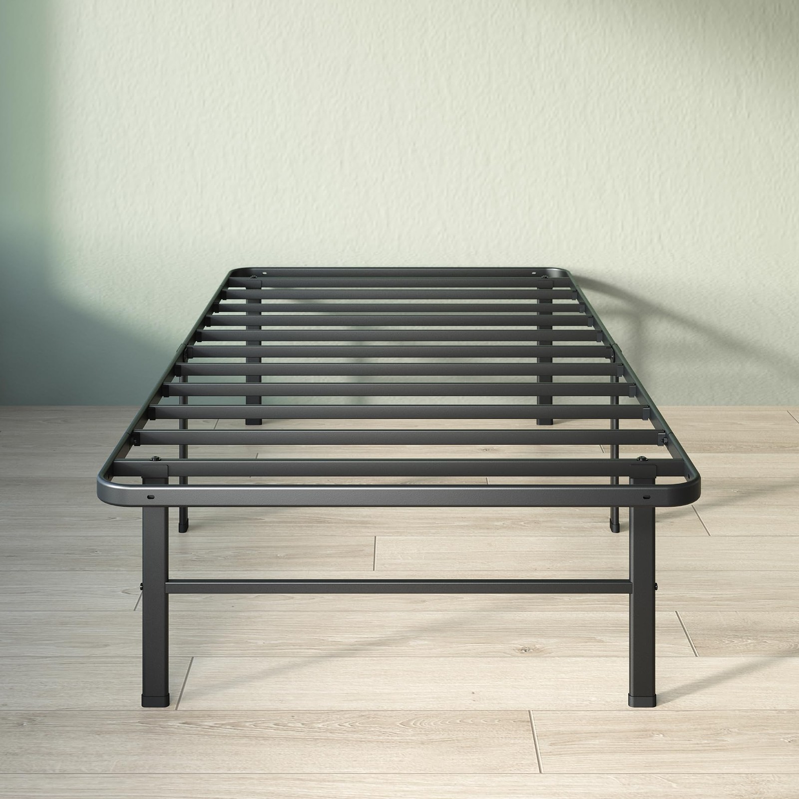 ZINUS RUMI 14IN TWIN METAL BED FRAME, QUICK ASSEMBLY SMARTBA