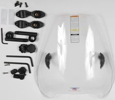 National Cycle N25044 Deflector Screen 1.25" Clear Quickset