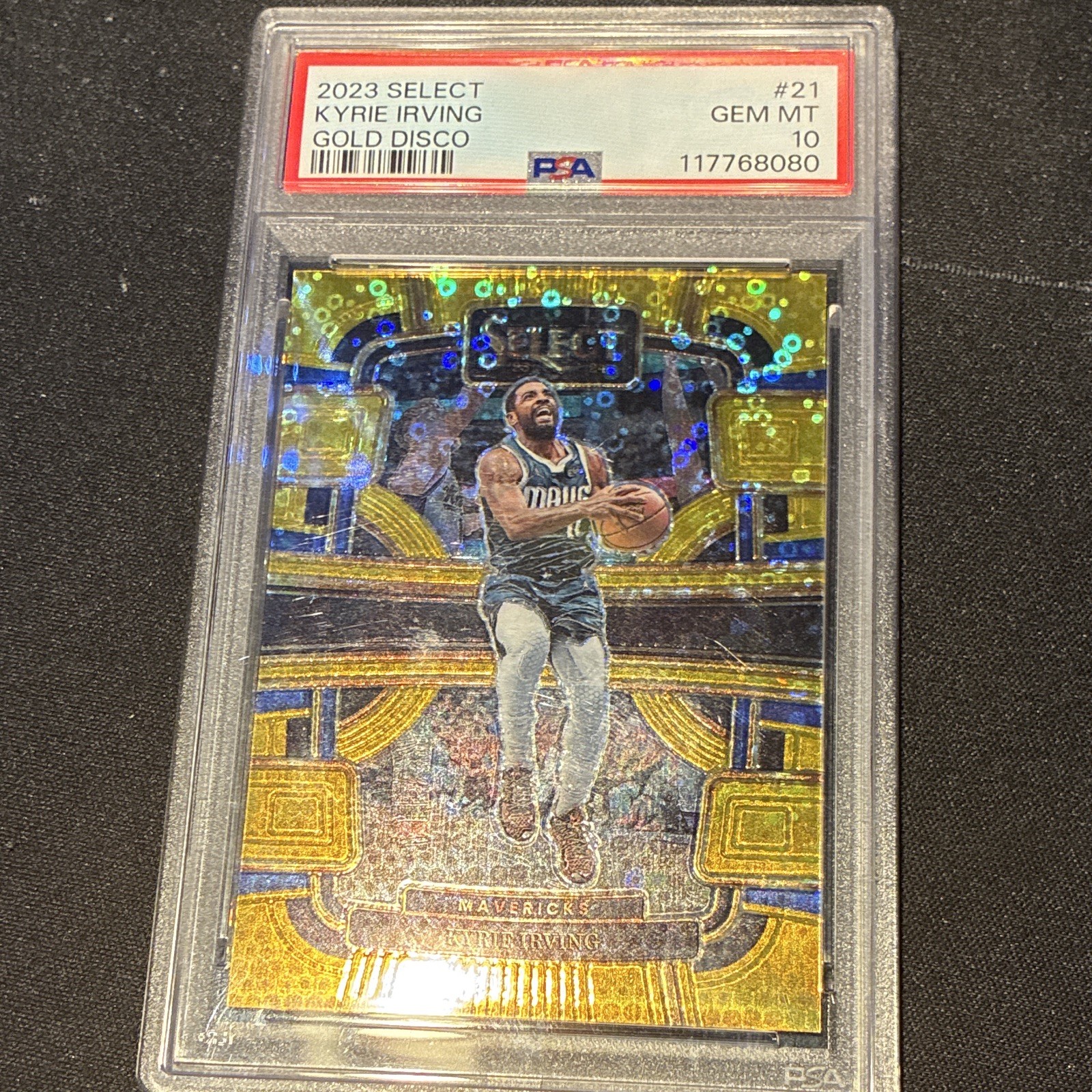 Panini 2023-24 Select Kyrie Irving Dallas Mavericks Gold disco /10 pop 1🔥🔥🔥