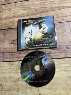 Jose Manuel El Poeta Se Que Te Hago Falta CD 1998 Mexico Signed Autographed Rare