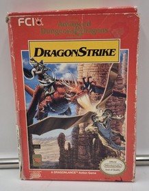 ADVANCED DUNGEONS & DRAGONS DRAGONSTRIKE NINTENDO NES GAME CARTRIDGE & BOX RARE!