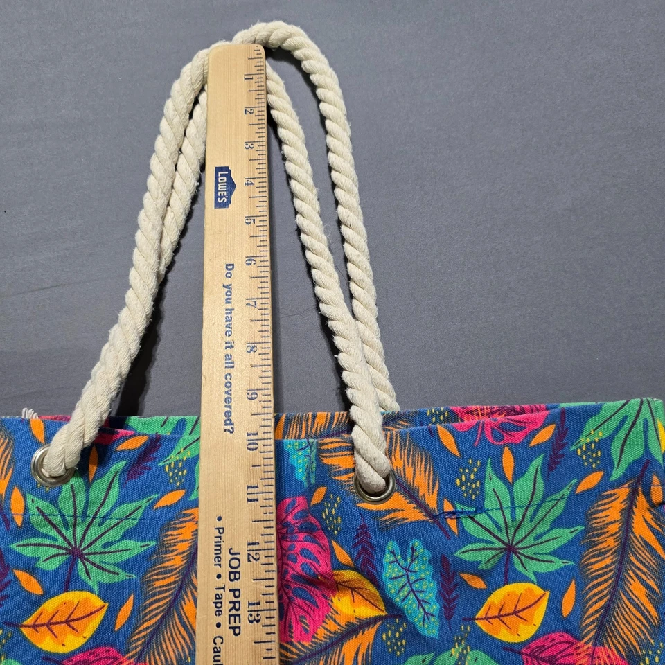 Bolso de Mano Robin Ruth Playa, Mango de Cuerda Orlando Lona Hawaiano Aloha Foto 4 de 4
