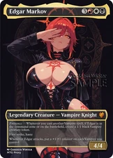 MTG - Edgar Markov - Fanart Borderless Style - EDH / Playtest