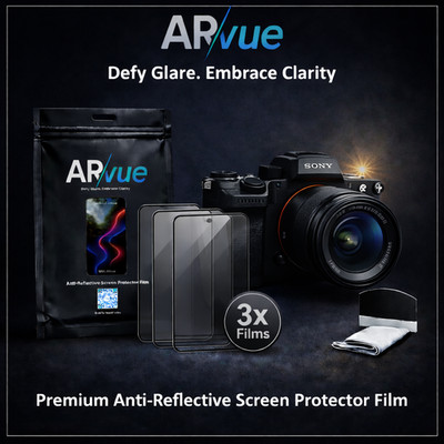 ARvue Clear Anti-Reflective Anti-Glare LCD Screen Protector - Sony Alpha 3-Pack