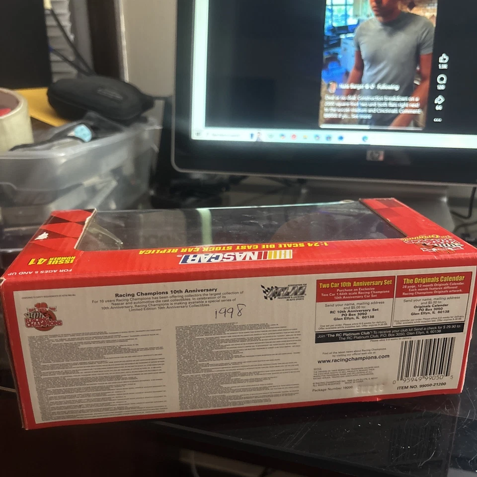 Jimmy Spencer Racing Champions 1:24 #12 Zippo Monte Carlo diecast NASCAR Foto 3 de 4