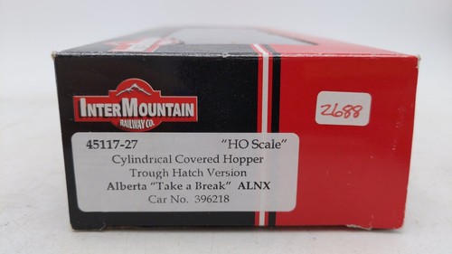 InterMountain 49105-04 HO Scale Alberta Cylindrical Hopper Car #396218 EX/Box - Picture 8 of 8