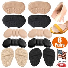 6 Pairs Heel Grips for Women's Shoes, Heel Pads for Shoes, High Heel Comfort Pad