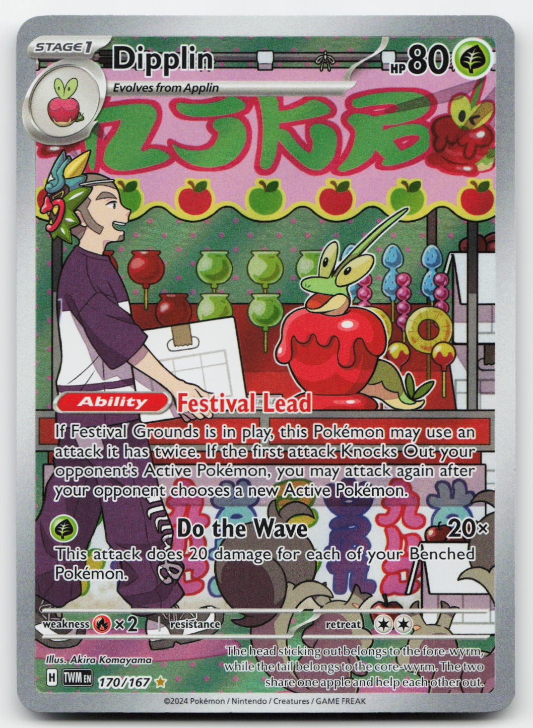 Dipplin 170/167 NM Twilight Masquerade IR Pokemon TCG