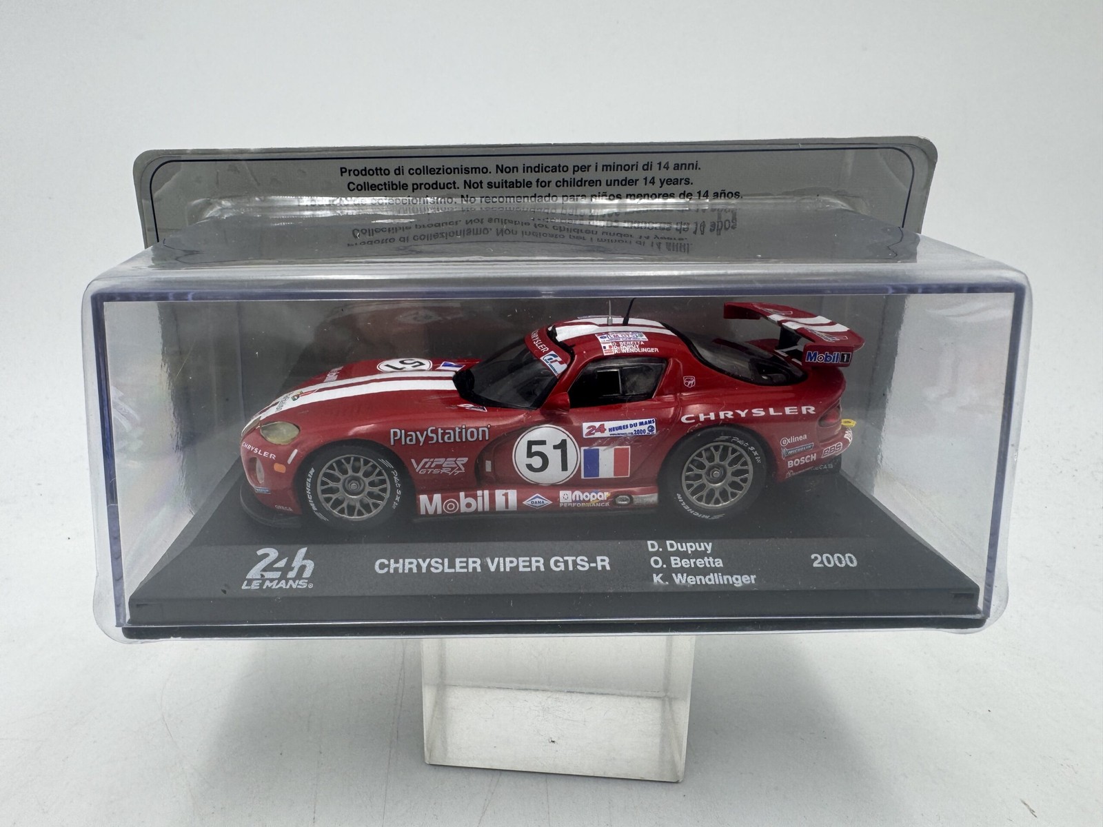 THE CAST 1/43 " CHRYSLER VIPER GTS-R D. DUPUY 2000 " 24 H LE MANS