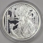 2016 1oz .999 Silver Anonymous Mint Proof Alphonse Mucha “Job” Foundation W/COA