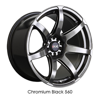 XXR 560 18x8.5 5x100/5x114.3 +35 Chromium Black Wheel/Rim