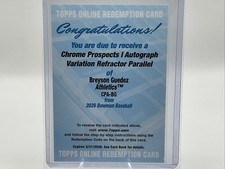 2026 Bowman Chrome Prospect Autograph Variation Refractor Breyson Guedez