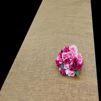 100 ft x 36'' Natural Burlap Aisle Runner Wedding Party Reception Decorations