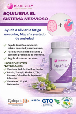 Ismerely My Mahal caps Suplemento alimenticio