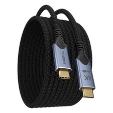 10FT Type C To Type C Cable 20gbps 240W USB C 3.2 Gen 2 4K 60Hz Monitor