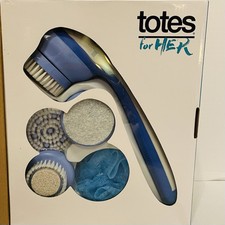 Spinning Spa Brush Shower Therapy Body Brush with 5 Attachments