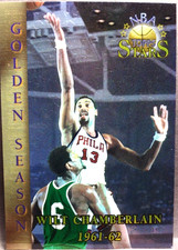 Wilt Chamberlain 1996 Topps Stars Finest Golden Season #59