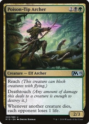 [MTG] Poison-Tip Archer (220) (M19) LP-HP