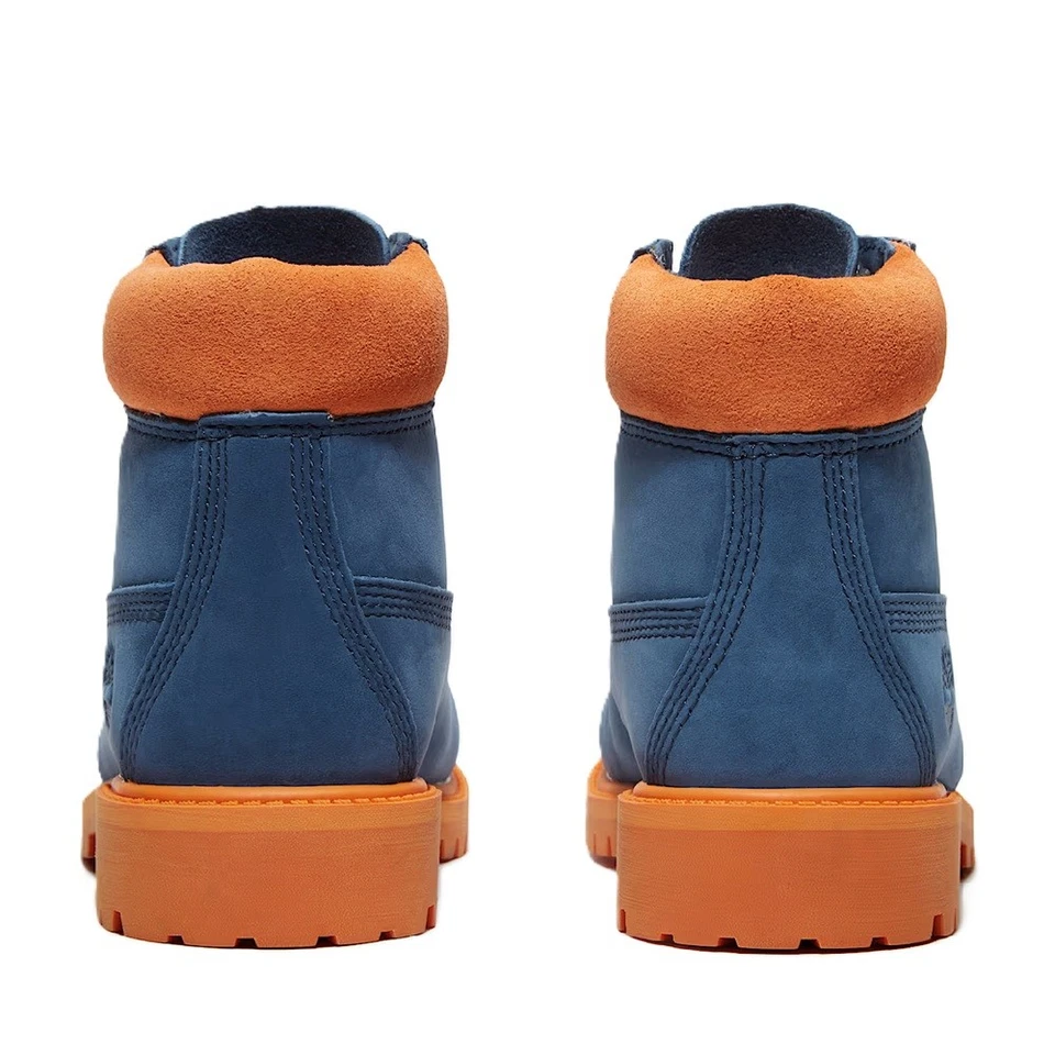Bota infantil Timberland Premium 6 polegadas azul escuro nobuck (TB0A6BE6 EP2) - Imagem 4 de 4