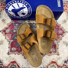 New with Box Birkenstock Arizona Mink Suede Soft Footbed Unisex Sandals EU37-45